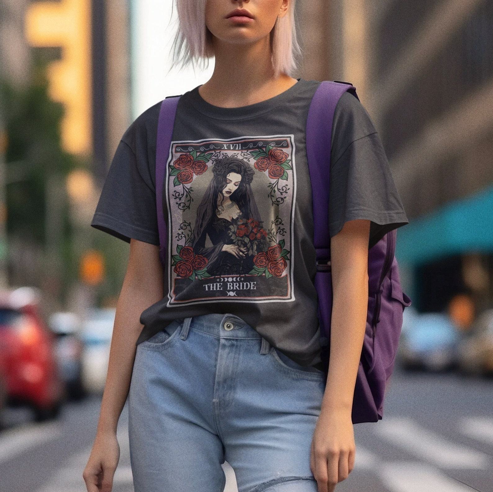 Bewitching Bride Tarot Card Shirt for Enchanting Bridal Celebrations