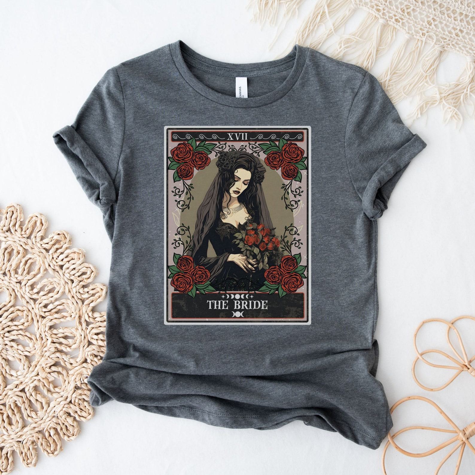 Bewitching Bride Tarot Card Shirt for Enchanting Bridal Celebrations