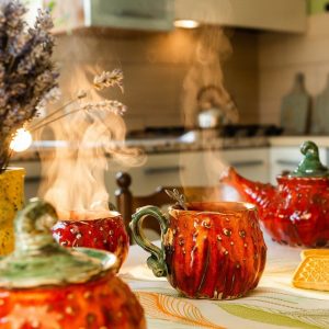 Bewitching Pumpkin Mugs A Spooktacular Duo of Handmade Ceramic Cups