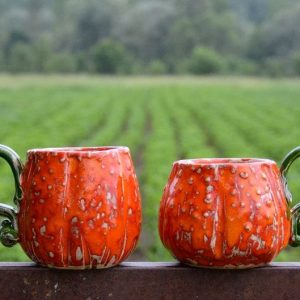 Bewitching Pumpkin Mugs A Spooktacular Duo of Handmade Ceramic Cups