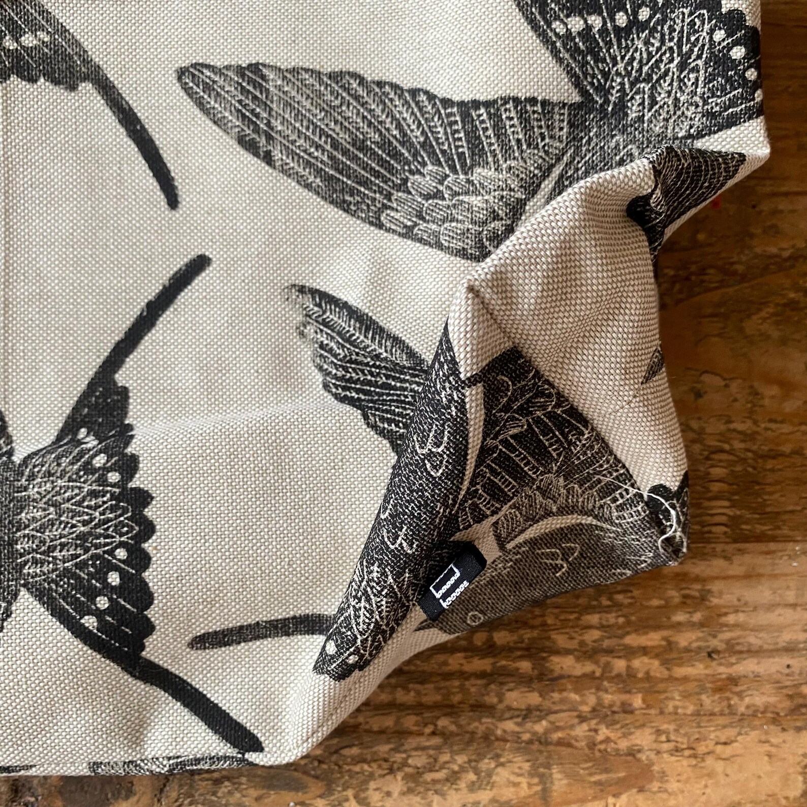 Birds of a Feather Handprinted Tote Bag for Nature Lovers