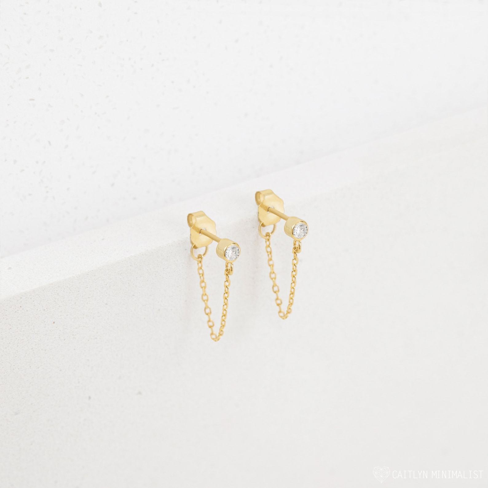 Birthstone Charm Earrings Celebrate Your Unique Story in Sterling Silver or Gold