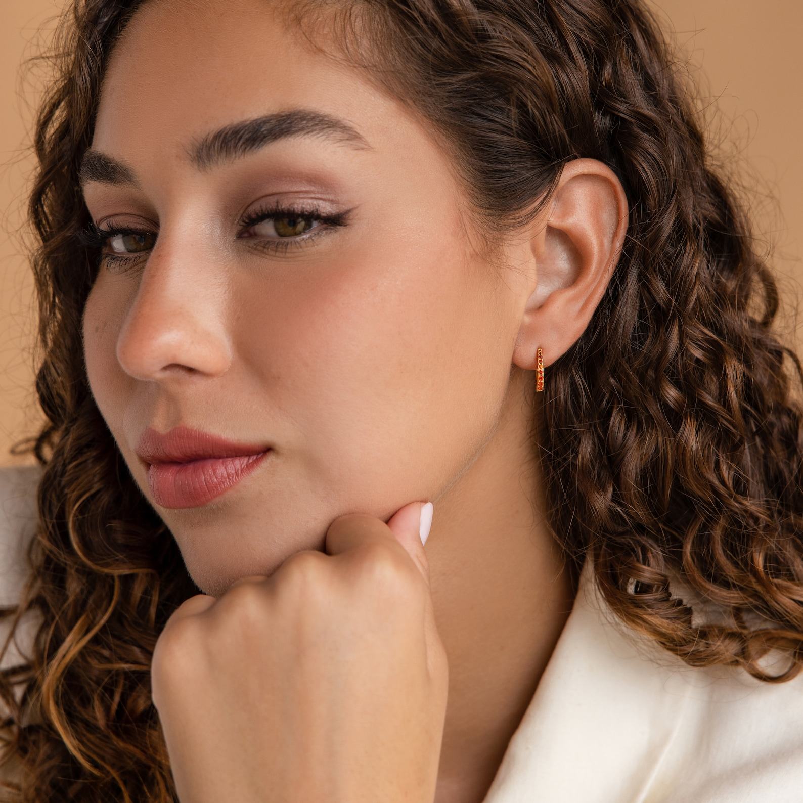 Birthstone Huggie Hoops Celebrate Your Birth Month with CaitlynMinimalist