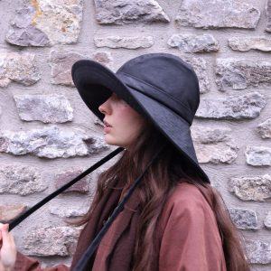 Black British Waxed Cotton Rainhat The Perfect Autumn Accessory