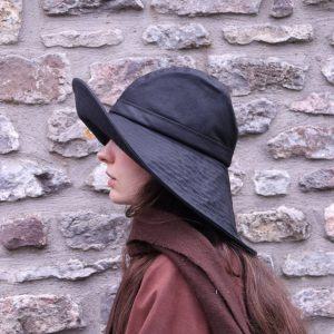 Black British Waxed Cotton Rainhat The Perfect Autumn Accessory