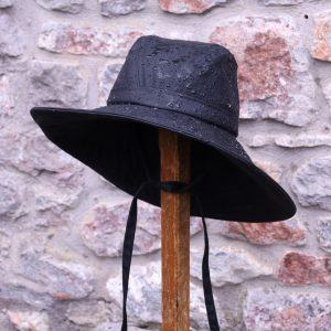 Black British Waxed Cotton Rainhat The Perfect Autumn Accessory