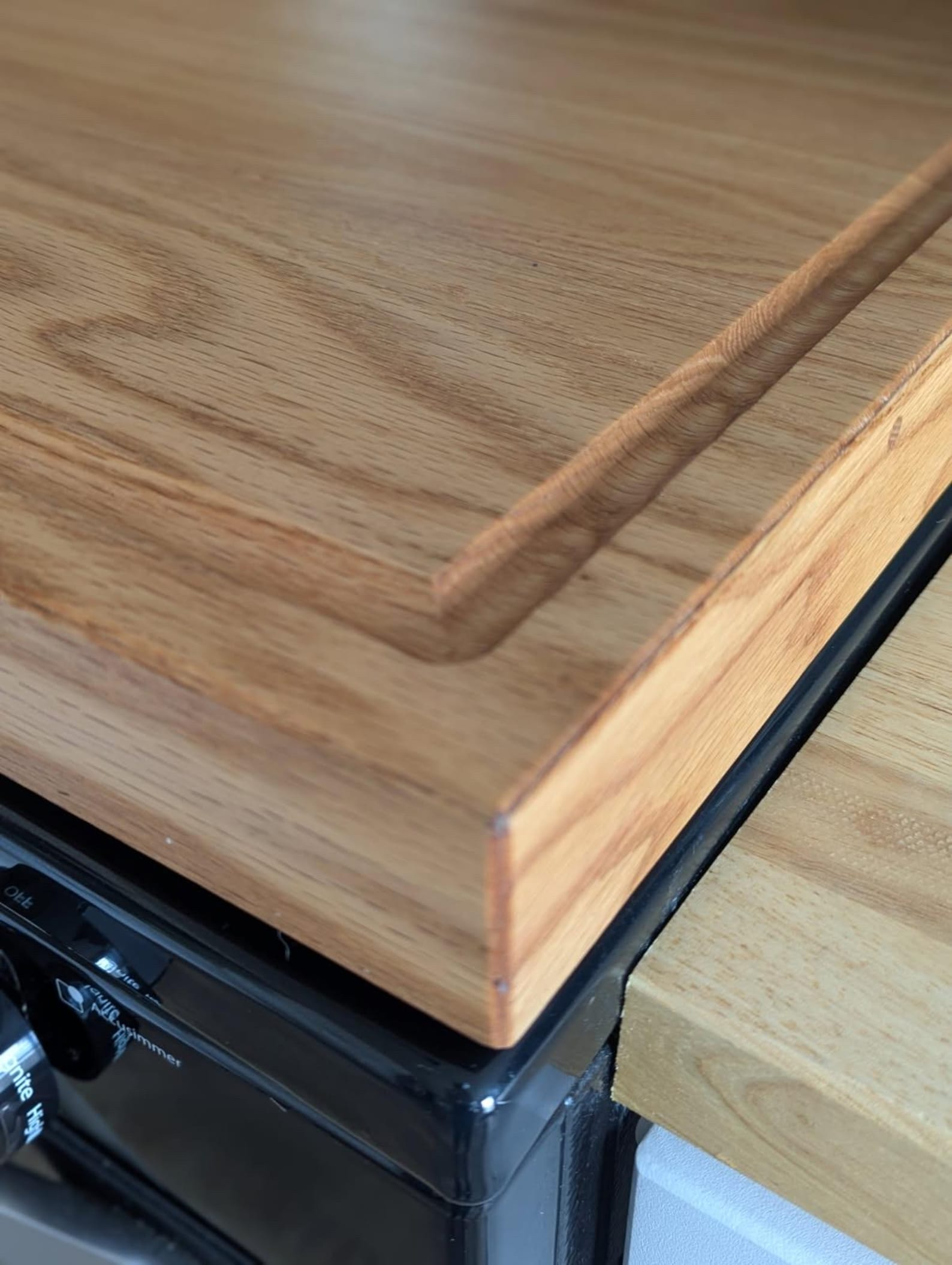 Black Walnut Stove Top Cover – Noodle Board, Cutting Board & Serving Tray - Image 3