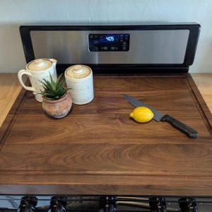 Black Walnut Stove Top Cover – Noodle Board, Cutting Board & Serving Tray