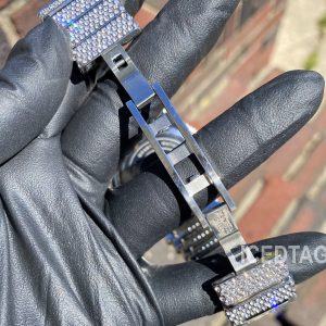 Blinged-Out Presidential Quartz Watch Elevate Your Style with Iced-Out Timekeeping