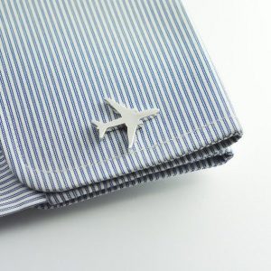 Boeing Airplane Cufflinks Elevate Your Style with Aviation Elegance