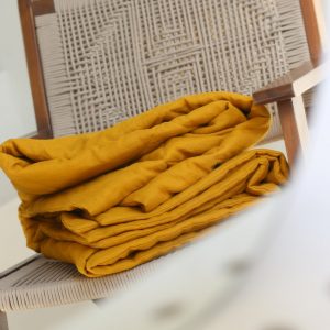 Bohemian Rhapsody Linen Quilted Bedspread for a Serene Sanctuary