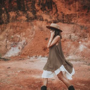 Bohemian Rhapsody Momoko Sandstone Midi Dress – Embrace Your Gypsy Spirit