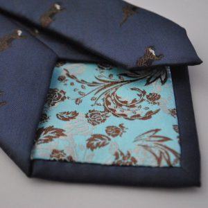 Bohemian Rhapsody Navy Blue Pillowcase with Turkish Rug Design for Modern Couch Decor (PT 868)