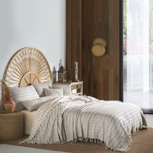 Bohemian Rhapsody Oversized Turkish Cotton Bedspread, Boho Throw Blanket, Farmhouse Bed Cover