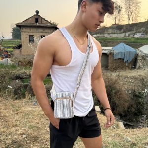 Boho Chic Mini Bag Eco-Friendly Crossbody Purse for Festivals and Everyday Style