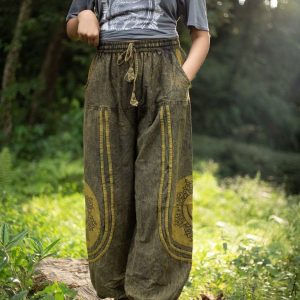 Boho-Chic Oversized Festival Trousers Sustainable, Handmade in Nepal