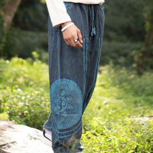 Boho-Chic Oversized Festival Trousers Sustainable, Handmade in Nepal