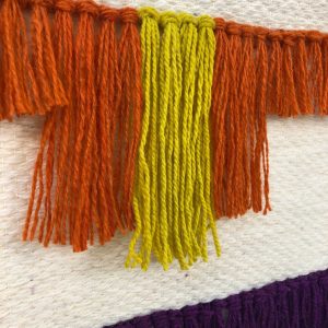 Boho Chic Wool Tapestry Wall Hanging | Hand-Dyed Woven Art Headboard Decor