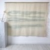 Boho Green Wool Wall Hanging – Large Dip Dyed Tapestry – Eco-Friendly Fiber Art Decor