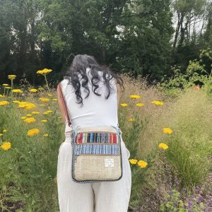 Boho Hemp Mini Bag Eco-Friendly Crossbody Purse for Festivals and Everyday Style