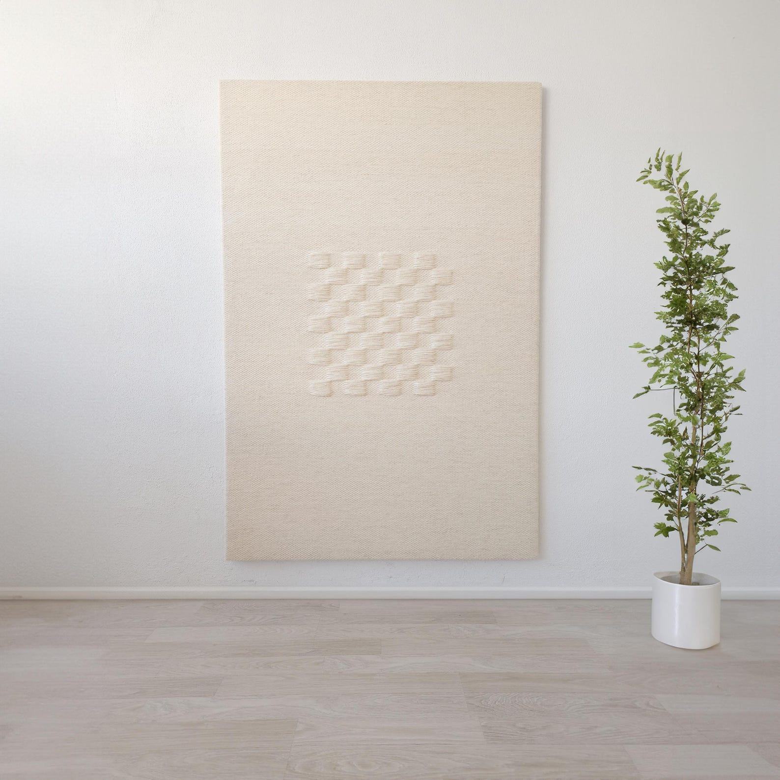 Boho Tapestry Wall Art  Large Handmade Wool Hanging for Unique Home Decor