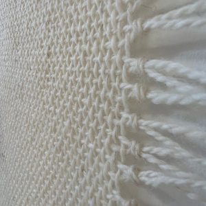 Boho Woven Wall Hanging  Dip Dyed Wool Tapestry Art – Unique Home Decor