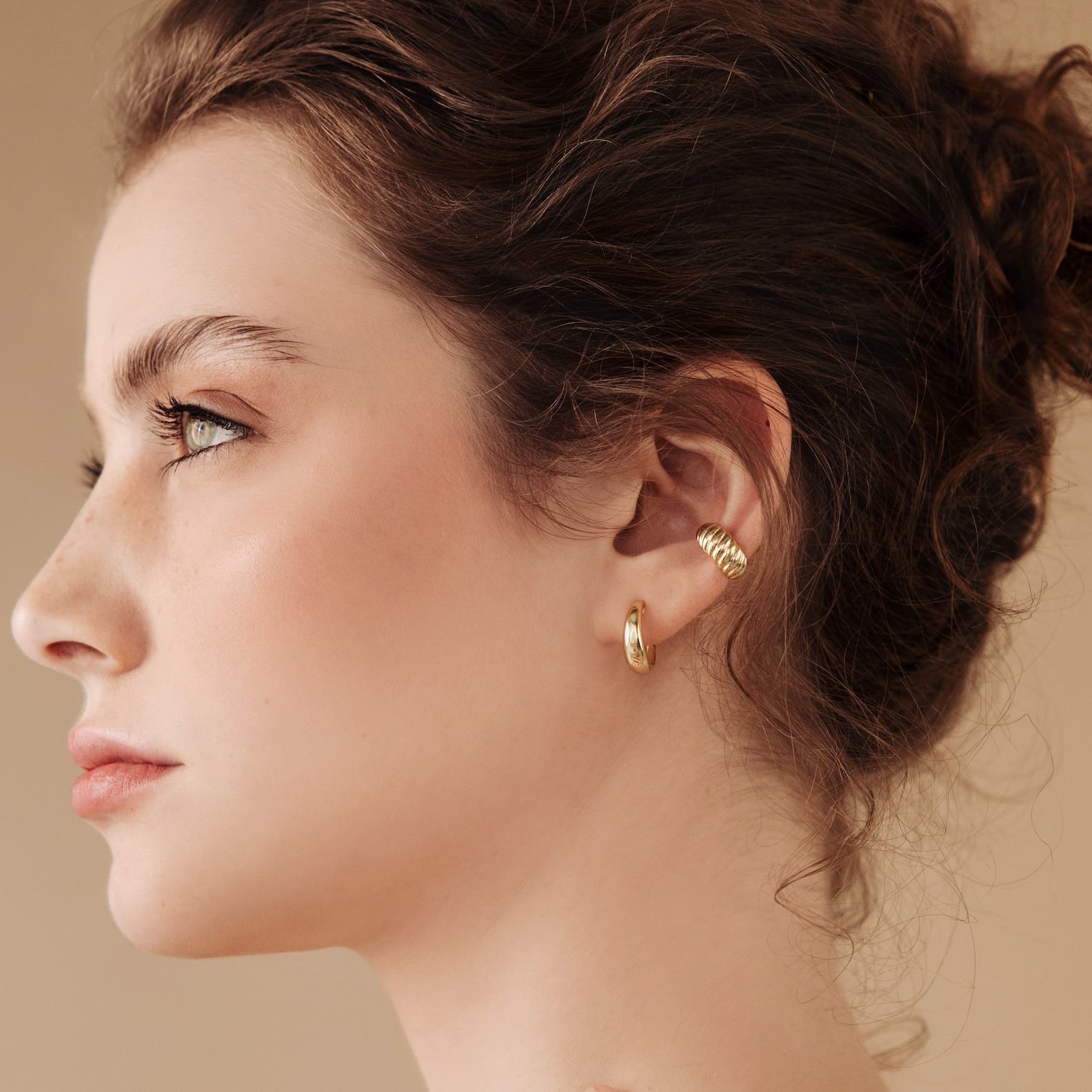 Bold and Beautiful Caitlyn’s Dome Hoops for Everyday Elegance