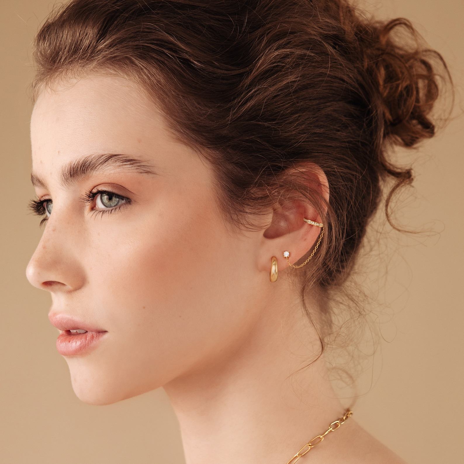 Bold and Beautiful Caitlyn’s Dome Hoops for Everyday Elegance