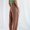 Boxy Linen Tapered Leg Trousers Effortless Style, Ready to Ship