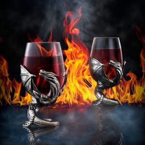 Breathtaking Dragon Wine Glasses Handcrafted Fantasy Barware for Enchanting Gatherings