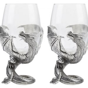 Breathtaking Dragon Wine Glasses Handcrafted Fantasy Barware for Enchanting Gatherings