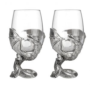 Breathtaking Dragon Wine Glasses Handcrafted Fantasy Barware for Enchanting Gatherings