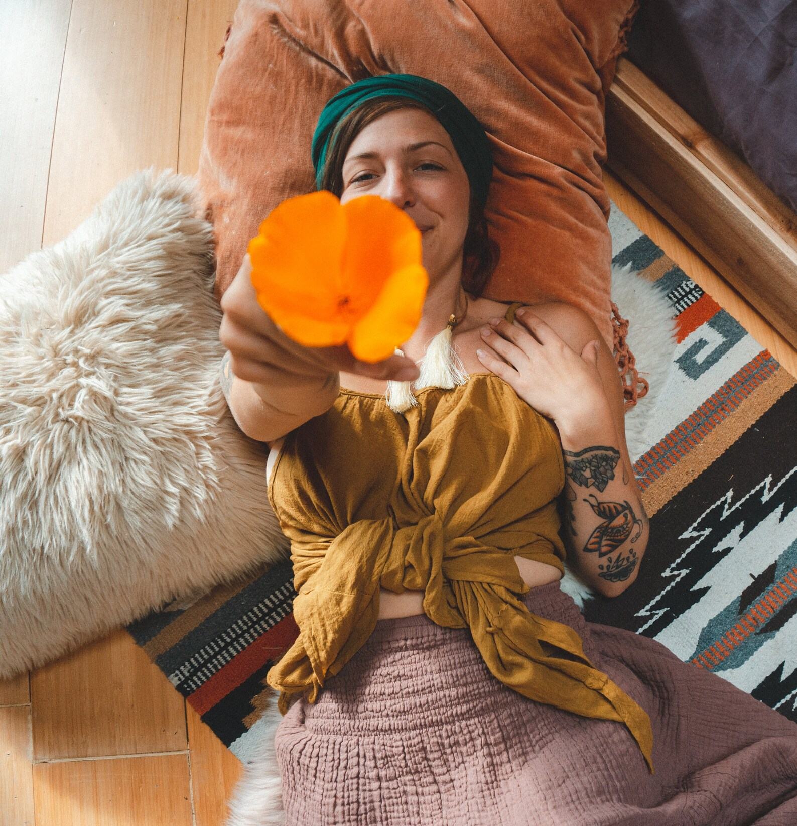 Breezy Bohemian Bliss Flowy Cotton Tank Top for Summer Days - Image 5