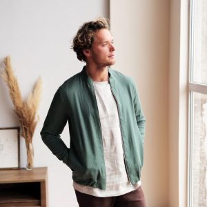 Breezy Linen Bomber The Perfect Summer Layer for Men
