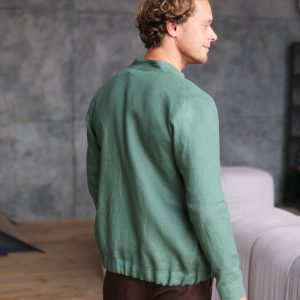 Breezy Linen Bomber The Perfect Summer Layer for Men