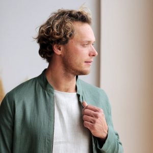 Breezy Linen Bomber The Perfect Summer Layer for Men