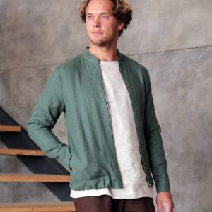 Breezy Linen Bomber The Perfect Summer Layer for Men