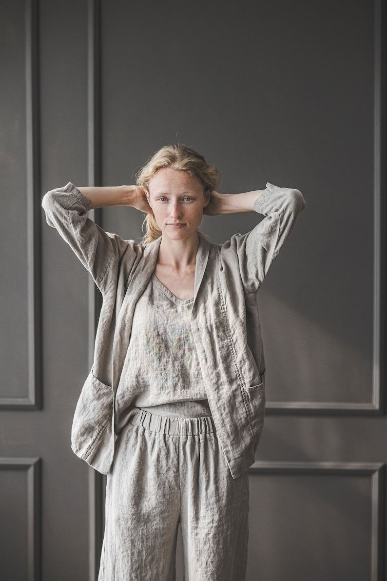 Breezy Linen Cardigan Elevate Your Wardrobe with Comfort and Style