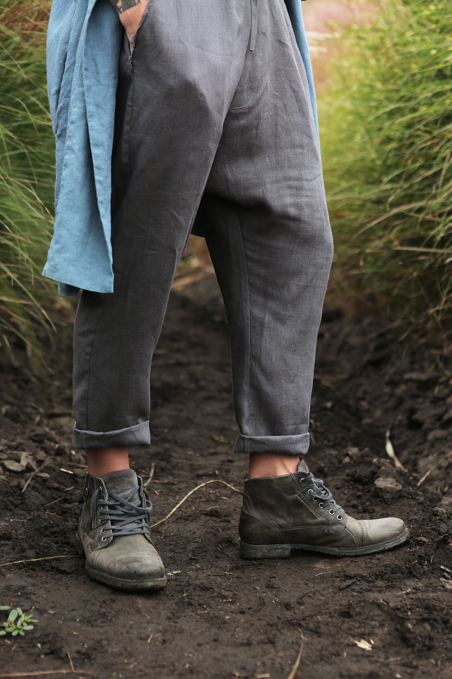 Breezy Linen Lounge Pants Sustainable Comfort for Modern Men - Image 3