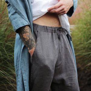 Breezy Linen Lounge Pants Sustainable Comfort for Modern Men