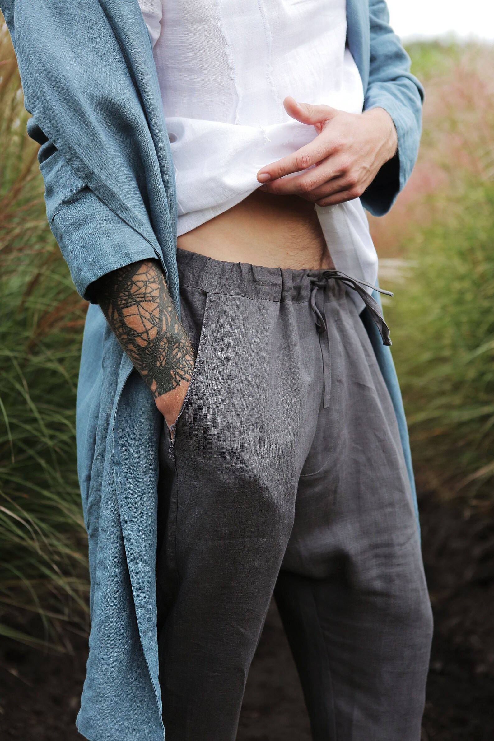 Breezy Linen Lounge Pants Sustainable Comfort for Modern Men - Image 4