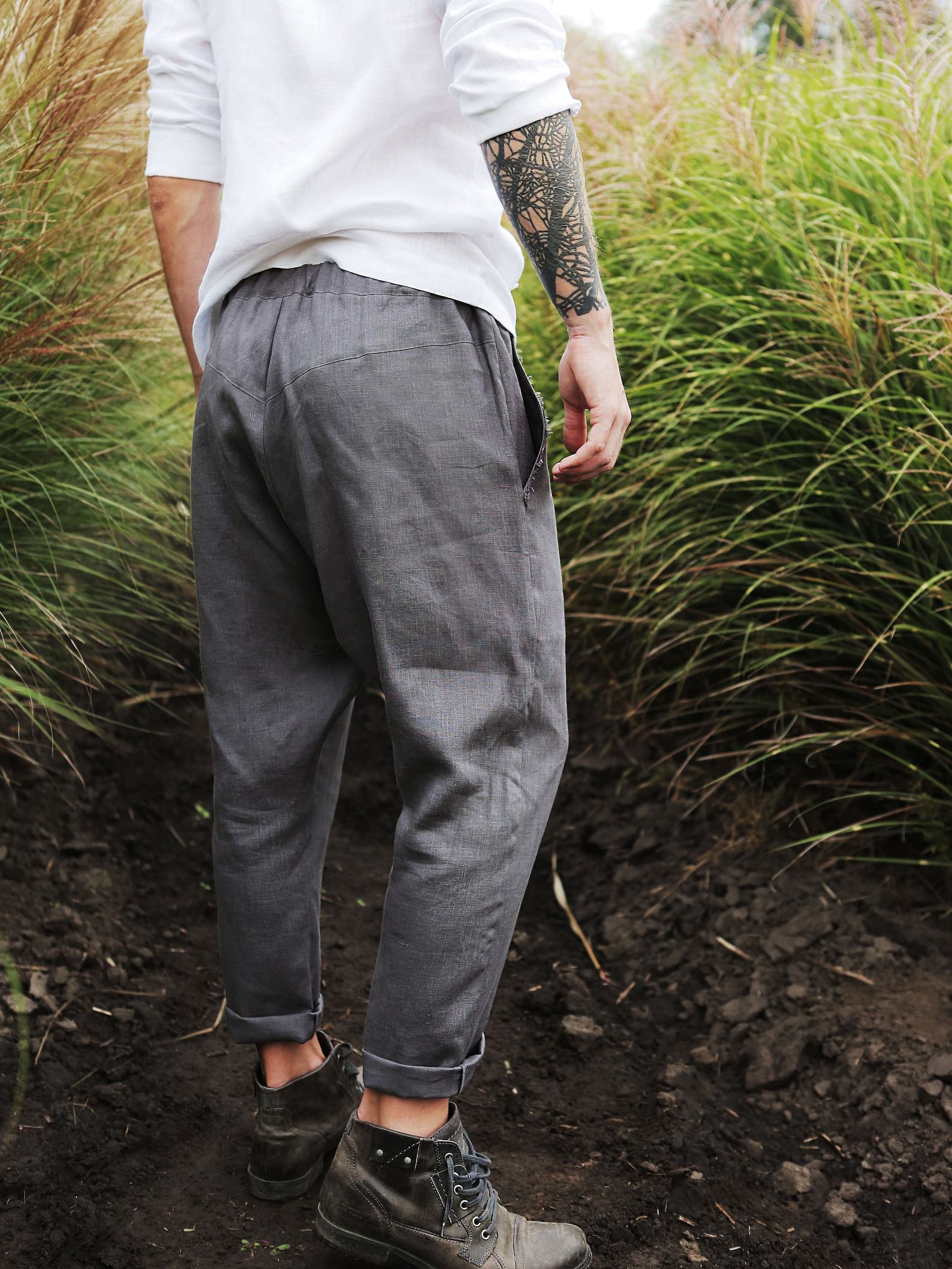 Breezy Linen Lounge Pants Sustainable Comfort for Modern Men - Image 6