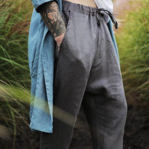 Breezy Linen Lounge Pants Sustainable Comfort for Modern Men