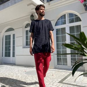 Breezy Linen Lounge Pants Sustainable Comfort for Summer and Beyond