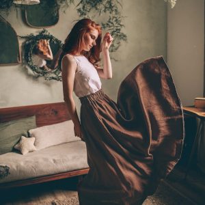 Breezy Linen Maxi Skirt Elevate Your Summer Style with Comfort and Elegance