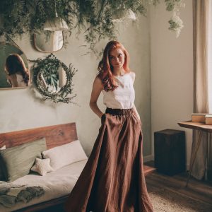 Breezy Linen Maxi Skirt Elevate Your Summer Style with Comfort and Elegance