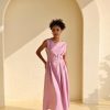 Breezy Linen Midi Dress Elevate Your Summer Style for Weddings, Beaches, and Boho Parties