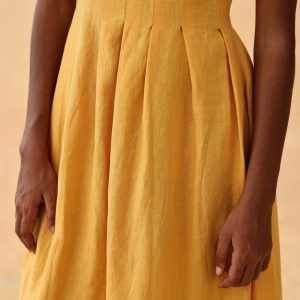 Breezy Linen Midi Dress Elevate Your Summer Style with Comfort and Elegance