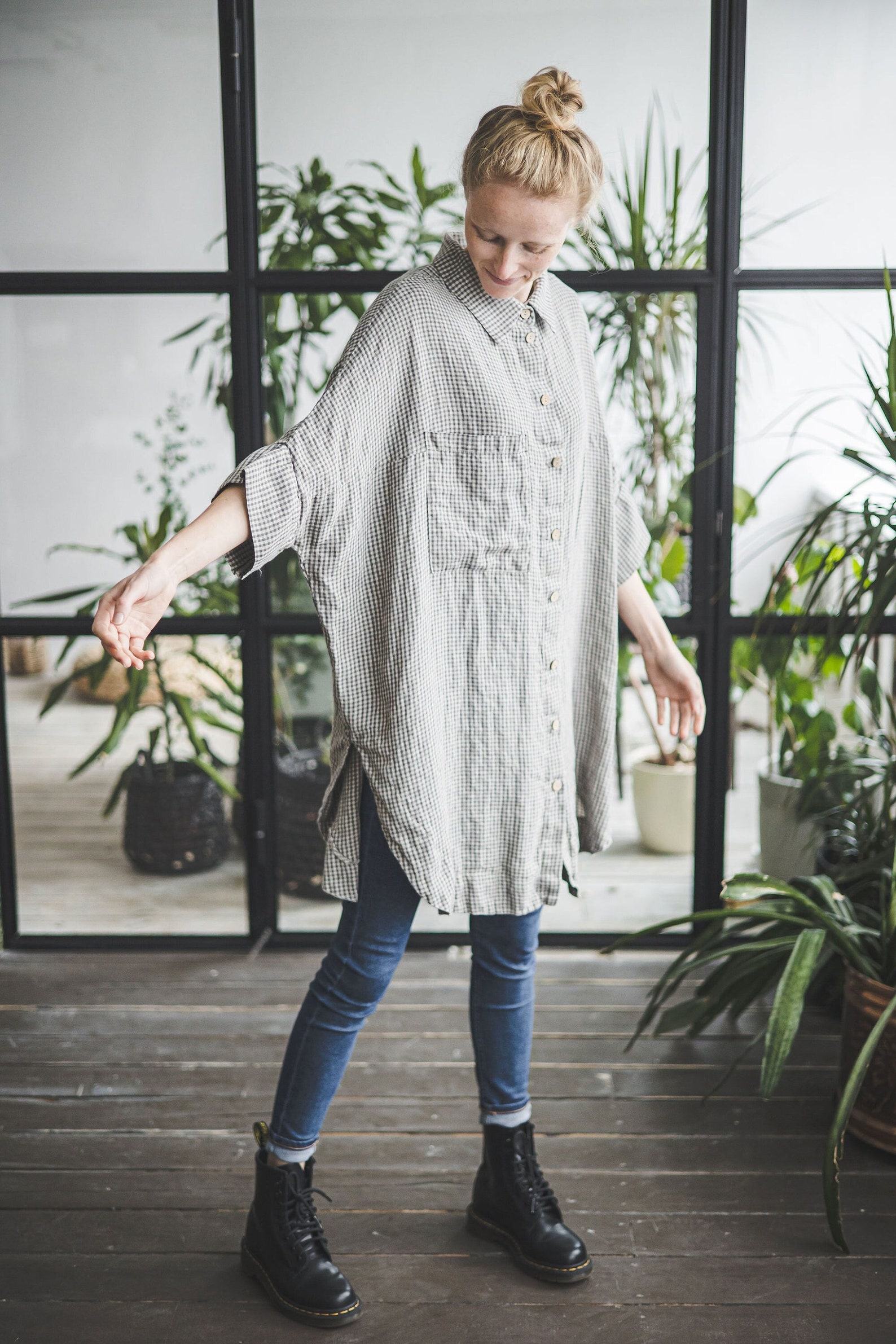 Breezy Linen Oversized Shirt Effortless Style for Every Body - Image 2