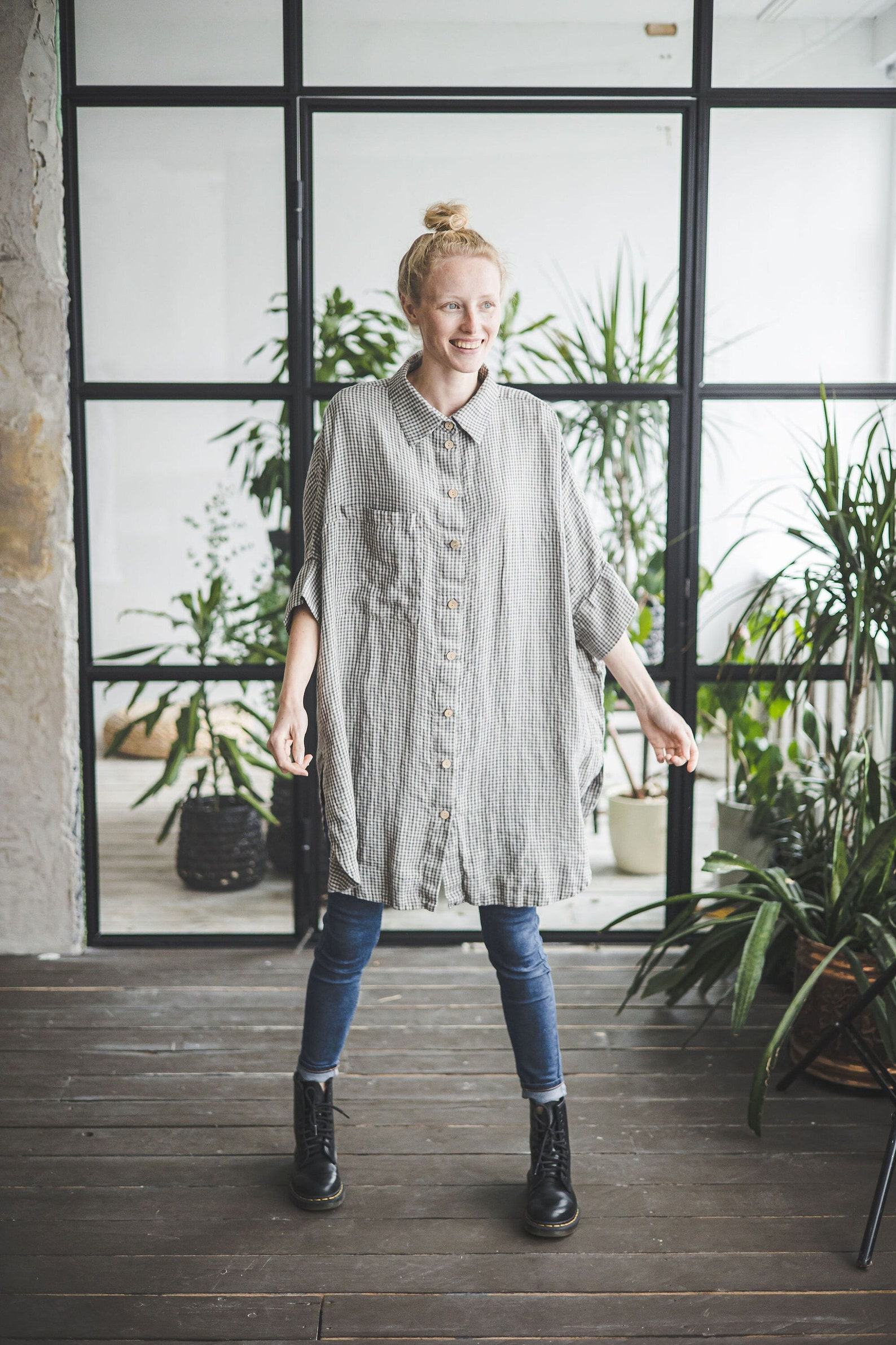 Breezy Linen Oversized Shirt Effortless Style for Every Body - Image 4